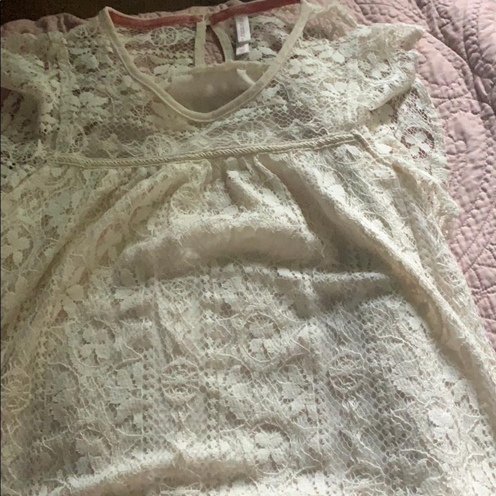 Lacy tshirt/fancy type shirt